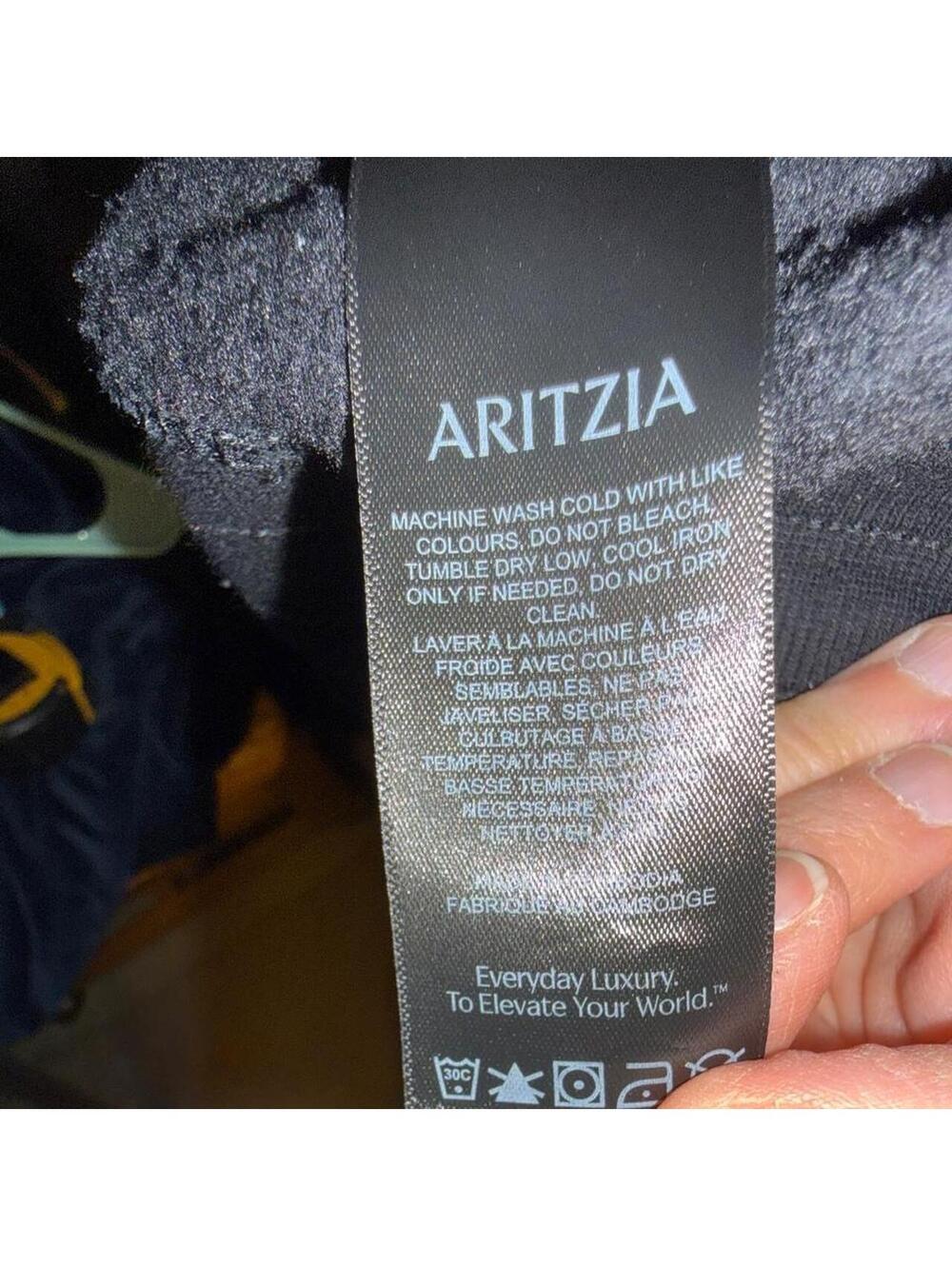Aritzia Womens mega fit sweat fleece black barrel leg sweatpants sz M adjustable - Picture 7 of 8